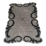 Smte Quality Large 3D Printed European Style Rug Black&silver F1 B07 With Keychain