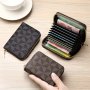 Classic Vintage Pattern MINI Short Clutch Wallet Zipper Around Coin Purse Versatile Credit Card Holder For Women