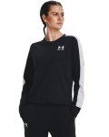 Women's Ua Rival Terry Colorblock Crew - Black LG