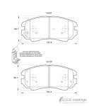 Stone Brake Pad Set – Front 131X60X17 SP84920