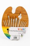 Khoki Artist Paint Brush And Palette Set