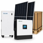 14KW Eco Hybrid Inverter Solar Kit 16KWH Hinaess Battery 16 620W Ja Solar Panels Incl Mounting Kit