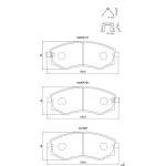 Kbc Brake Pads Front For Hyundai Ssang Yong