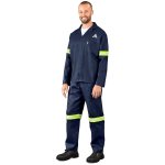 CONTI Technician 100% Cotton Suit - Reflective Arms & Legs - Yellow Tape