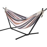 Double Hammock With Stand Portable Outdoor Camping Hanging Chair