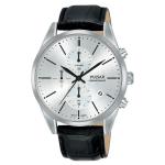 Pulsar Gents Leather Chronograph 50M