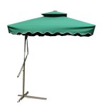 2.5M Square Shapped Outdoor Garden Patio Sunshade Umbrella HS-9 Green
