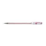 Pentel Pen BK77 0.7MM Fine Ballpoint Crystal Barrel Pink