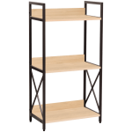 Everfurn Scandanavian Bookcase Medium With Powder Coated Steel Frame