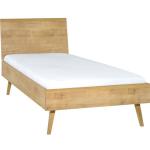 Nature Single XL Bed Flat Headboard Oak