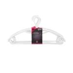8 Piece Rotating Plastic Hanger Set White