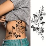 Realistic Peony & Rose Temporary Tattoos For Women - Long-lasting Waterproof Floral Body Art Stickers For Arms Legs & More