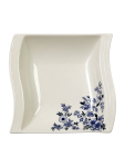 Square Ceramic Serving Bowl Blue Floral 21CM - None None
