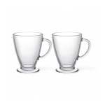 2 Piece 440ML Coffee Mug Set Clear