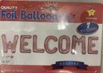 Welcome Foil Sign Balloon 17