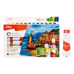 Gouache Colour 12 Colour 12ML TUBE – EC11-12