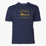 Mens Wilderness Short Sleeve Tee Navy - 10XL