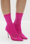 Vip Calf Length Sock Boot - Hot Pink Mesh