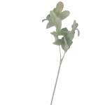 Flocked Stachus Leaf On Stem 65CM - Velvet Lambs Ear Leaves