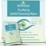 Noveha Eyelid & Lash Wipes For Itchy Dry Eyes Styes & Blepharitis Lid And Lash Cleansing Wipes Hypoallergenic & Soothing For Sen