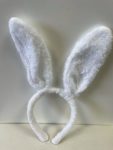 White Bunny Ears Alice Bands