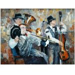 The Orchestra Plays Oil Painting By Maria Bo Wall Art Canvas Print 600 X 900
