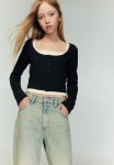 2-PIECE Cardigan And Top Set - Dark Grey White
