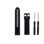 Silicone Plain Watch Strap - Garmin Venu/ Vivomove 3/ Vivoactive 3/ Forerunner 245/ Forerunner 645 Black