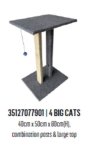 Scratzme 4 Big Cats – 2X80CM Posts With Top And Base