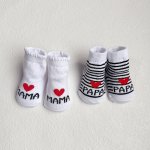 2 Pairs Of Kid's Fashion Fun Papa & Mama Pattern Low-cut Socks Comfy & Breathable Soft & Elastic Thin Socks For Spring And Summe
