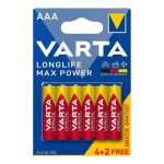 Varta Longlife Max Aaa Batteries 6-PACK 4703101436