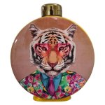 Habitat Decorative Ceramic Jar With Lid Tiger 28CM
