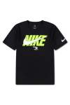 Nike Boys Wordblock Dri Fit T-Shirt In Black - Black XL