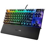 Steelseries 64646 Apex 7 Tkl Rgb LED Mechanical Tenkeyless With Smart Display Red Switch Gaming Keyboard