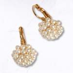 MINI Pearl Loop Earrings - Gold Free