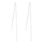 Sterling Silver Classic Thread-through Earrings