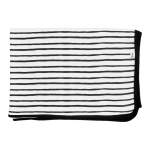 Xoxo Baby Black Stripe Receiving Blanket