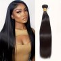 Premium Brazilian Straight Hair Bundle With Closure - 60G Versatile For All Races