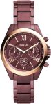 Fossil Modern Courier Midsize Chronograph Wine Stainless Steel WATCH-BQ3281