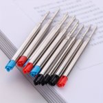 10PCS Universal Metal Ballpoint Pen Refill With Medium Smoothness For Writing 424 Refill G2 Oily Ballpoint Pen Refill With Blue