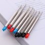 10PCS Universal Metal Ballpoint Pen Refill With Medium Smoothness For Writing 424 Refill G2 Oily Ballpoint Pen Refill With Blue And Black 424 Metal