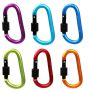 Camping Clip Carabiner Keychain Locking Clip 6 Set