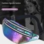 New Holographic Waist Bag Shoulder Bags Pu Beach Travel Hip Bum Waist Bags Fanny Pack For Men