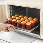 1 Pack 15 Cups Cake Mold Silicone Cake Mold Oven Cake Mold Houshold Homemade Cup Cake Mold