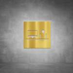Office Sign D02 - Polished Brass
