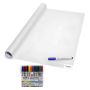 200X45CM Self-adhesive Wall Sticker Whiteboard + 12 Whiteboard Markers