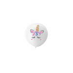 Clear Balloon Pack With Unicorn Design 5PCS