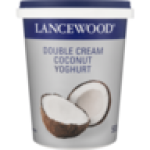 Lancewood Coconut Flavoured Double Cream Yoghurt 500G