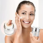 1PC Airless Pump Bottles Jars Empty Acrylic Makeup Cosmetic Containers With Pump Refillable Travel Size Containers Airless Lotio