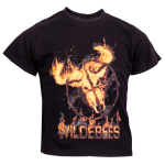 WBB127 Black Flame Target Boys Tee S23 - 5 To 6